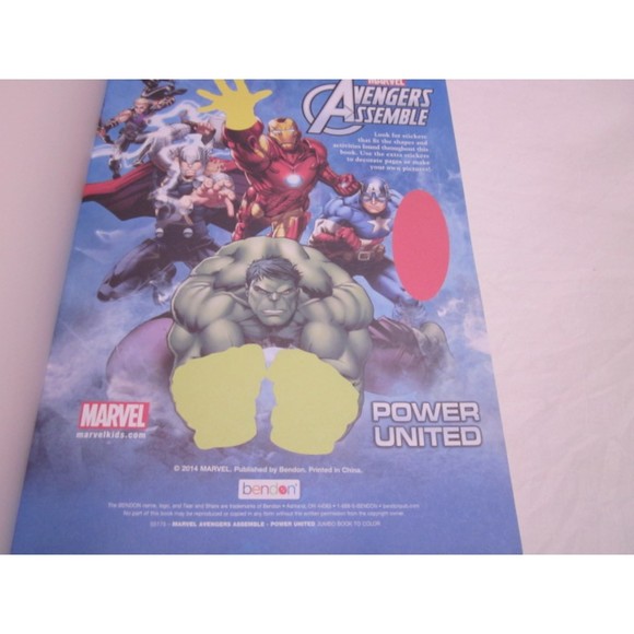 Marvel Avengers Assemble Giant Coloring & Activity Book With Over 500 Stickers - Picture 8 of 8